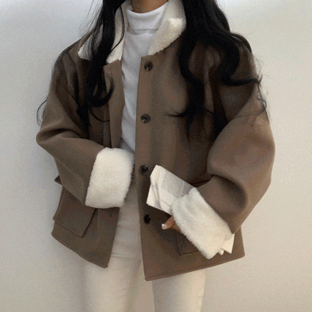[SALE] 아방핏의 안감 양털 자켓